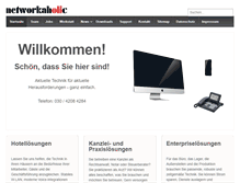 Tablet Screenshot of networkaholic.de